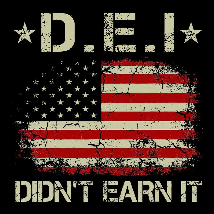 Dei DidnT Earn It Funny Humor Flexfit Unipanel Trucker Cap