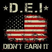 Dei DidnT Earn It Funny Humor Impact Tech Backpack