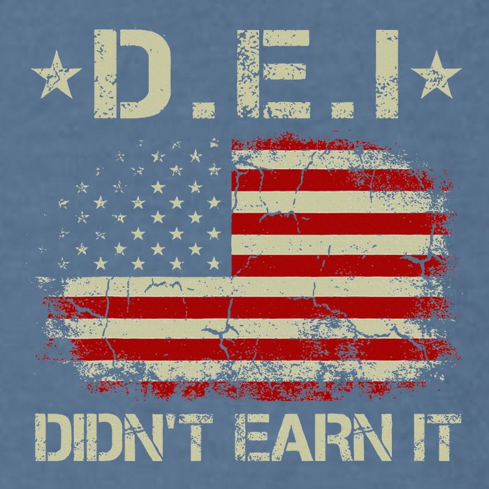 Dei DidnT Earn It Funny Humor Garment-Dyed Sweatshirt