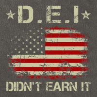 Dei DidnT Earn It Funny Humor Cotton Canvas Backpack
