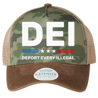 Dei Deport Every Illegal Legacy Tie Dye Trucker Hat