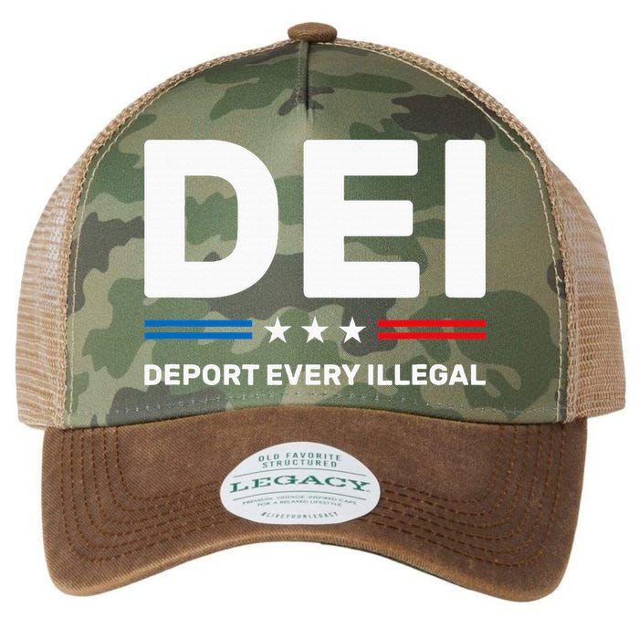 Dei Deport Every Illegal Legacy Tie Dye Trucker Hat