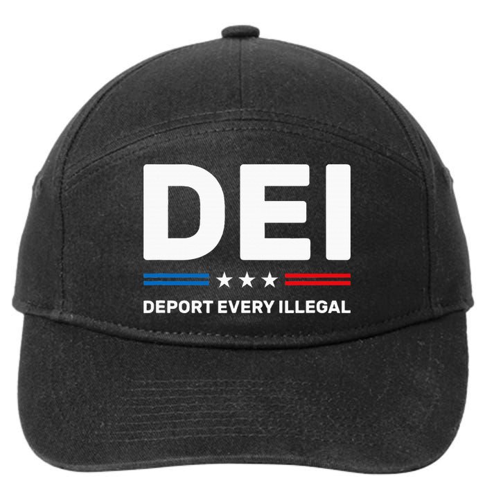 Dei Deport Every Illegal 7-Panel Snapback Hat