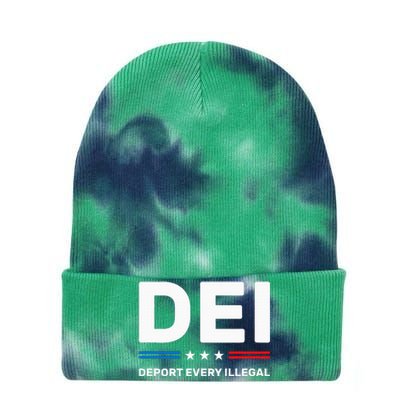 Dei Deport Every Illegal Tie Dye 12in Knit Beanie