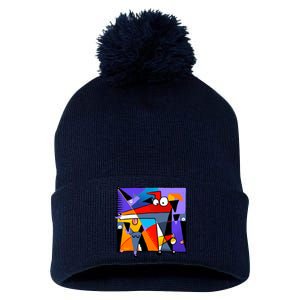 Derpism Pom Pom 12in Knit Beanie