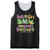 Dinosaur Dinosaurs Expert Just A Girl Who Loves Dinosaurs Mesh Reversible Basketball Jersey Tank