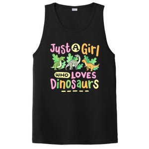 Dinosaur Dinosaurs Expert Just A Girl Who Loves Dinosaurs PosiCharge Competitor Tank