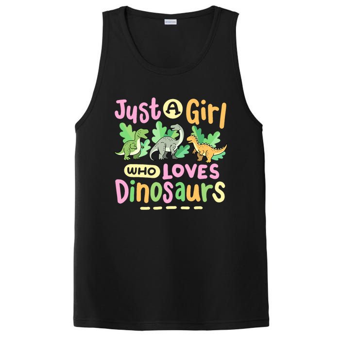 Dinosaur Dinosaurs Expert Just A Girl Who Loves Dinosaurs PosiCharge Competitor Tank