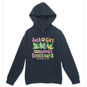 Dinosaur Dinosaurs Expert Just A Girl Who Loves Dinosaurs Urban Pullover Hoodie