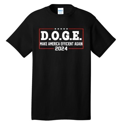 D.O.G.E Doge Efficiency Make America Efficient Again Tall T-Shirt