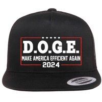 D.O.G.E Doge Efficiency Make America Efficient Again Flat Bill Trucker Hat