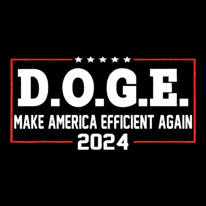 D.O.G.E Doge Efficiency Make America Efficient Again Flat Bill Trucker Hat