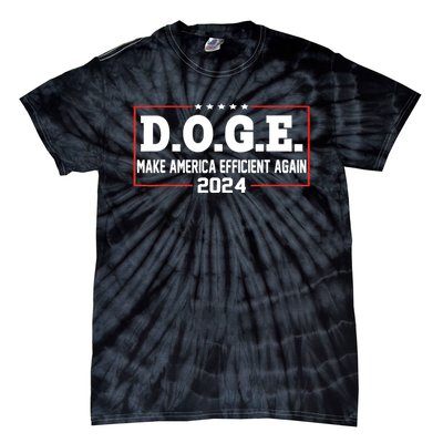 D.O.G.E Doge Efficiency Make America Efficient Again Tie-Dye T-Shirt