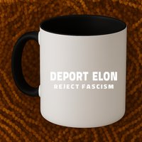 Deport Deporte Elon Reject Fascism  Coffee Mug