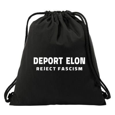 Deport Deporte Elon Reject Fascism  Drawstring Bag