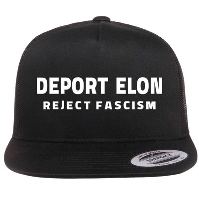 Deport Deporte Elon Reject Fascism  Flatbill Hat