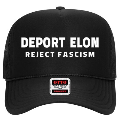 Deport Deporte Elon Reject Fascism  Trucker Hat