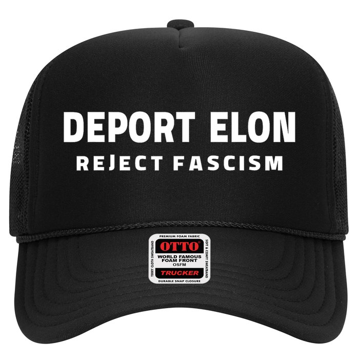 Deport Deporte Elon Reject Fascism  Trucker Hat