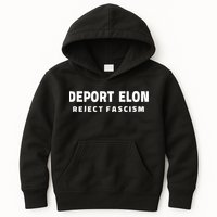 Deport Deporte Elon Reject Fascism  Kids Hoodie