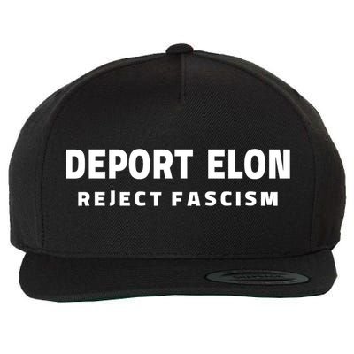 Deport Deporte Elon Reject Fascism  Wool Snapback Cap