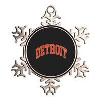 Detroit Metallic Star Ornament