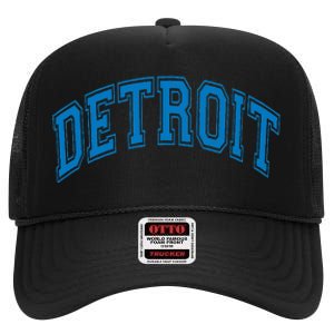 Detroit High Crown Mesh Back Trucker Hat