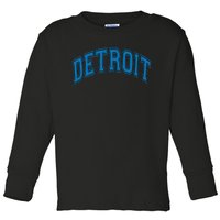 Detroit Toddler Long Sleeve Shirt