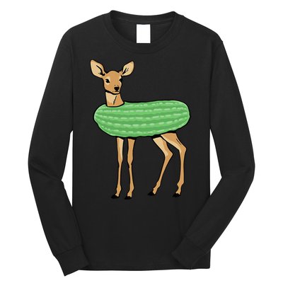 Dill Doe Funny Adult Humor Dill Pickle Deer Redneck Dill Doe Long Sleeve Shirt