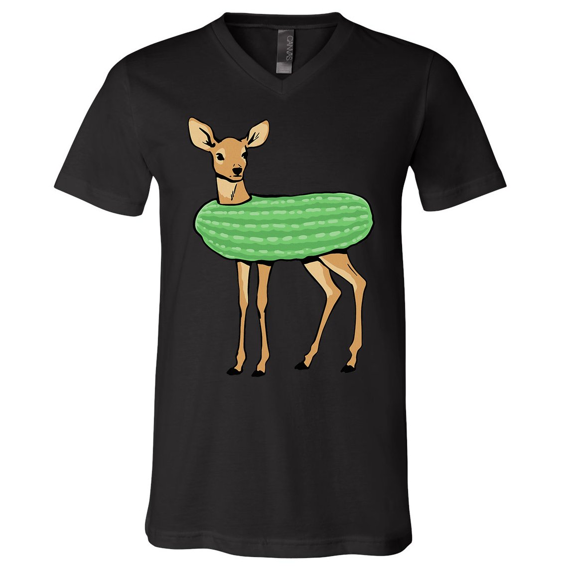 Dill Doe Funny Adult Humor Dill Pickle Deer Redneck Dill Doe V-Neck T-Shirt