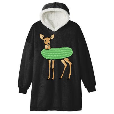 Dill Doe Funny Adult Humor Dill Pickle Deer Redneck Dill Doe Hooded Wearable Blanket