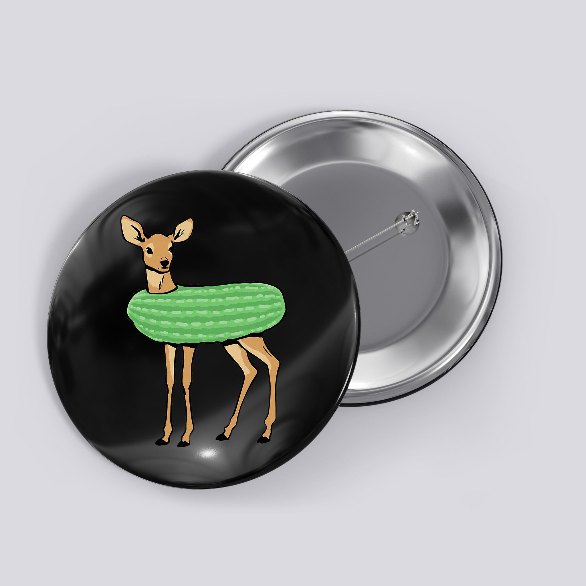 Dill Doe Funny Adult Humor Dill Pickle Deer Redneck Dill Doe Button