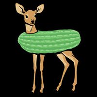 Dill Doe Funny Adult Humor Dill Pickle Deer Redneck Dill Doe Button