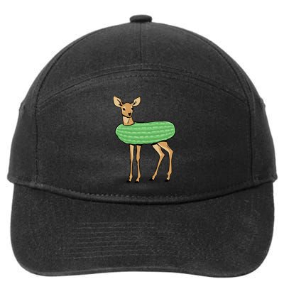 Dill Doe Funny Adult Humor Dill Pickle Deer Redneck Dill Doe 7-Panel Snapback Hat