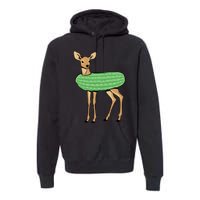 Dill Doe Funny Adult Humor Dill Pickle Deer Redneck Dill Doe Premium Hoodie