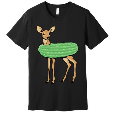 Dill Doe Funny Adult Humor Dill Pickle Deer Redneck Dill Doe Premium T-Shirt
