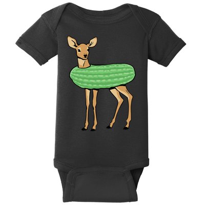 Dill Doe Funny Adult Humor Dill Pickle Deer Redneck Dill Doe Baby Bodysuit