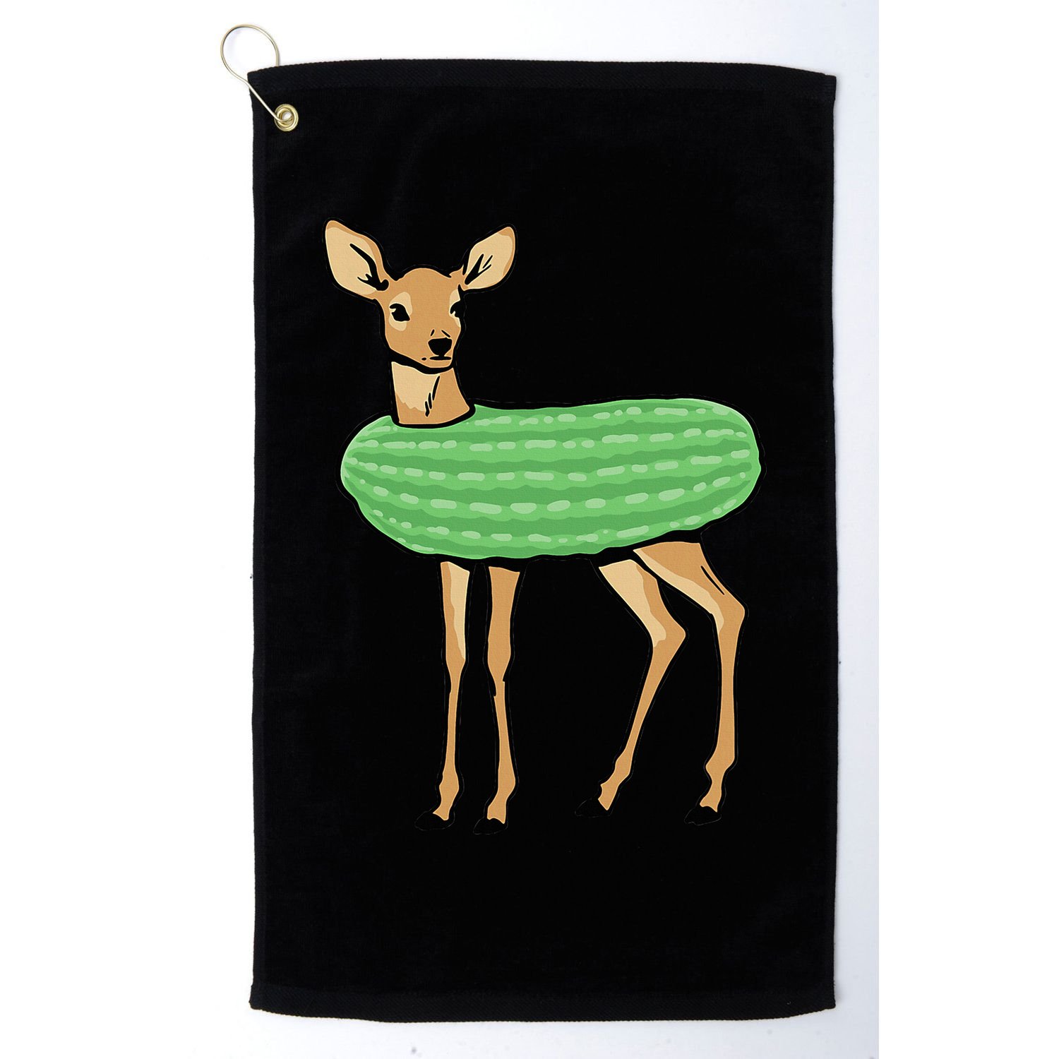 Dill Doe Funny Adult Humor Dill Pickle Deer Redneck Dill Doe Golf Towel