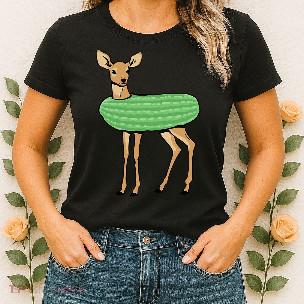 Dill Doe Funny Adult Humor Dill Pickle Deer Redneck Dill Doe Womens T-Shirt