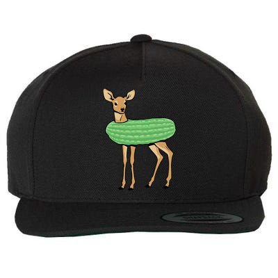Dill Doe Funny Adult Humor Dill Pickle Deer Redneck Dill Doe Wool Snapback Cap