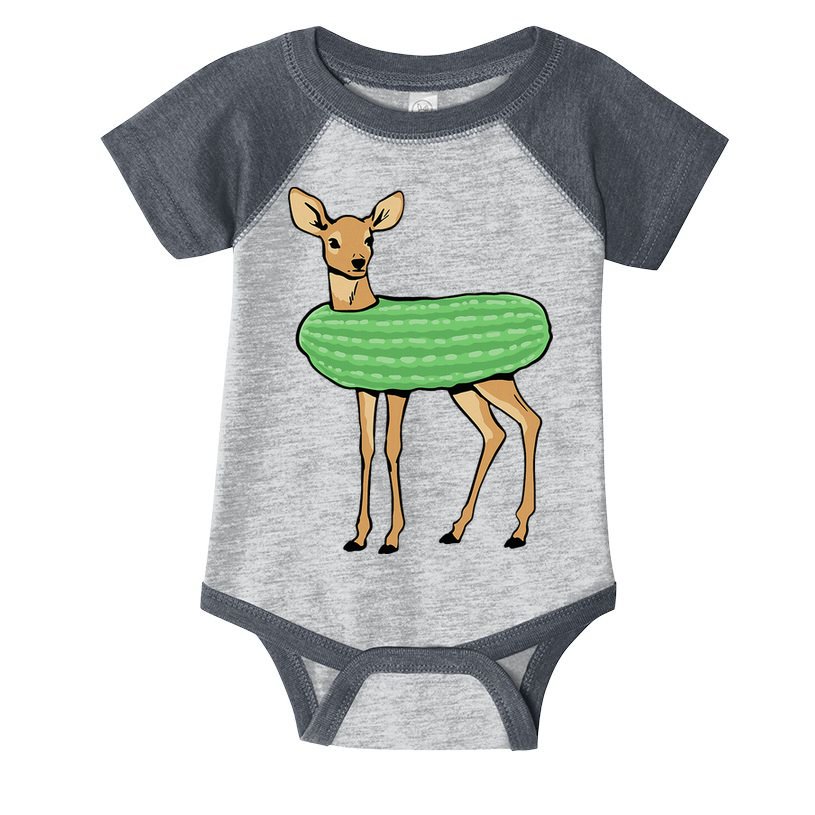 Dill Doe Funny Adult Humor Dill Pickle Deer Redneck Dill Doe Infant Baby Jersey Bodysuit