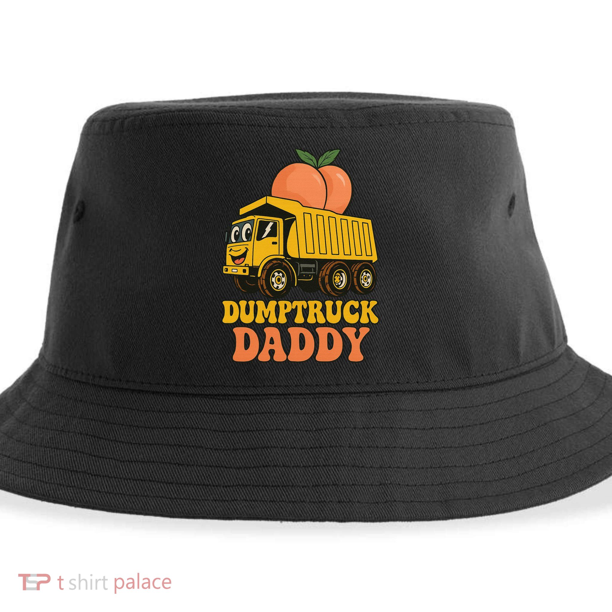 Dumptruck Daddy Funny Dad Fathers Day Sustainable Bucket Hat