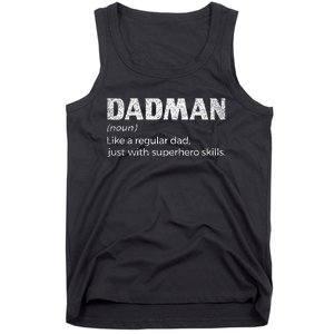 Dadman Definition For Funny Fathers Day Dad Tank Top