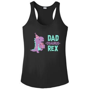 Dad Dinosaur Family Matching Birthday Girl Party Daughter Ladies PosiCharge Competitor Racerback Tank