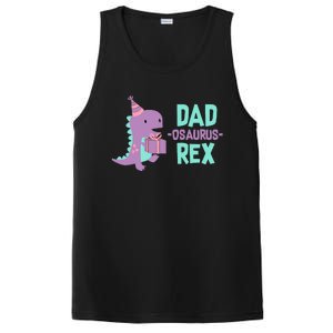 Dad Dinosaur Family Matching Birthday Girl Party Daughter PosiCharge Competitor Tank