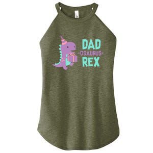 Dad Dinosaur Family Matching Birthday Girl Party Daughter Women's Perfect Tri Rocker Tank