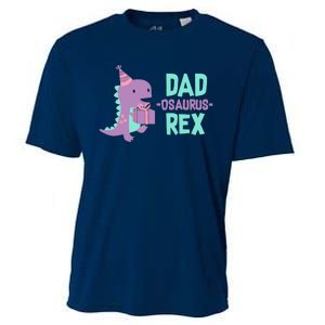 Dad Dinosaur Family Matching Birthday Girl Party Daughter Cooling Performance Crew T-Shirt