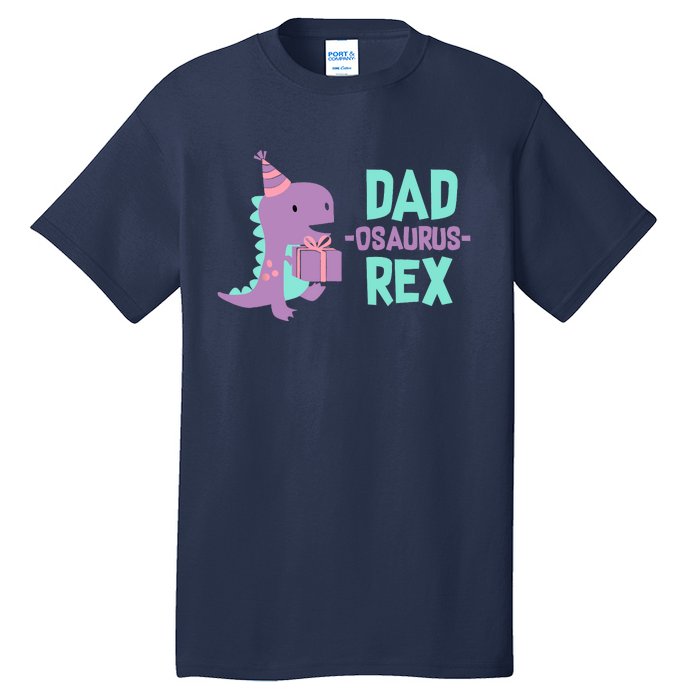 Dad Dinosaur Family Matching Birthday Girl Party Daughter Tall T-Shirt