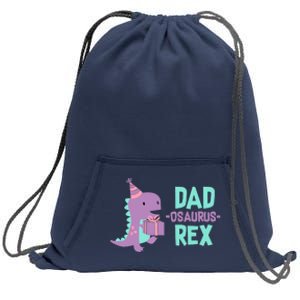 Dad Dinosaur Family Matching Birthday Girl Party Daughter Sweatshirt Cinch Pack Bag