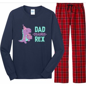 Dad Dinosaur Family Matching Birthday Girl Party Daughter Long Sleeve Pajama Set