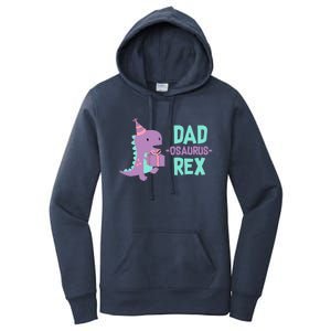 Dad Dinosaur Family Matching Birthday Girl Party Daughter Women's Pullover Hoodie